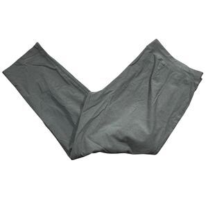 Eileen Fisher Large Gray Pull On Elastic‎ Waist Straight Leg Pants Viscose Blend